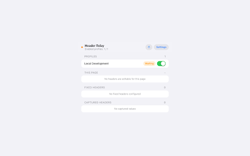 Header Relay :: Capture HTTP response headers and relay fixed or captured headers to matching browser requests.
