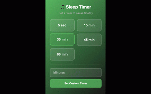 Sleep Timer for Spotify & Web Player :: The missing sleep timer for Spotify Web Player. Automatically stop music, podcasts, and audiobooks to save battery.