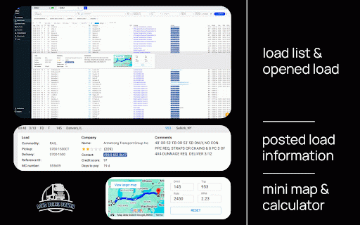 Load Board Power :: Extension for dispatchers and carriers that will help you book loads way faster and easier.
With classic Power DAT interface and…