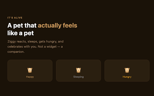 Ziggy – The AI Dog on Your Screen :: An AI-powered assistant that chats, compares deals, and keeps you company on any website!