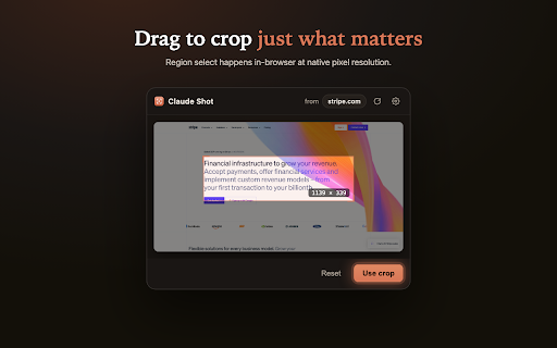 Claude Shot :: Send a screenshot of any tab straight into your Claude session. Built for macOS.