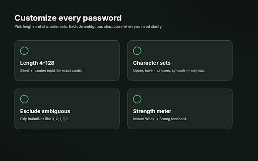 Password Generator :: Generate strong passwords instantly. Customize length and characters, copy with one click. Private & free.