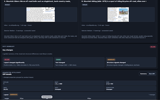 StateTrace :: Capture, label, organize, and compare real UI states from live web pages.