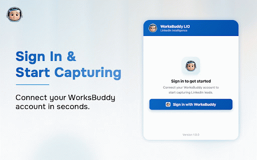 WorksBuddy LIO — LinkedIn Intelligence :: Send LinkedIn profiles and post URLs to WorksBuddy LIO for enrichment and tracking.
