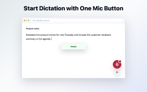 Speech to Text - Voice Typing :: Use real-time voice typing to convert speech to text in any text field on any website.