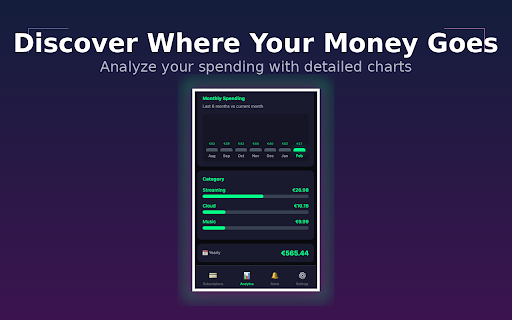 SubTrack Pro - Subscription Manager :: Track subscriptions, get reminders, compare prices across regions. Never miss a payment or trial ending again!