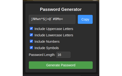 Password Generator :: A simple and secure password generator