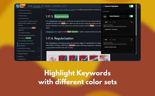Multi Keyword Highlighter :: Highlights user-defined words on webpages.