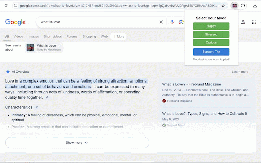 Mood-Based Web Curator :: Curates your web experience based on your mood.