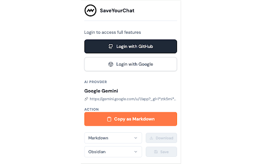 Save Your Chat - AI Conversation Exporter :: 🚀 Download Claude, Perplexity, ChatGPT and Google knowledge into markdown files!