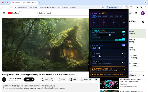 Bass Boost :: Bass boost, 10-band EQ & audio enhancer for any website.