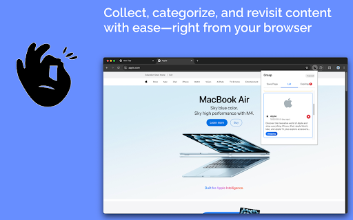 Grasp - Save Web Content :: Capture and save web pages with reasons and tags