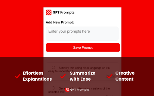 GPTPrompt :: You can define your own prompts for GPT and use them in the browser.