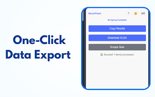 NoonFlash :: NoonFlash scrapes product data from Noon.com and auto-maps it to the correct NIS category — perfect for fast, bulk listing.