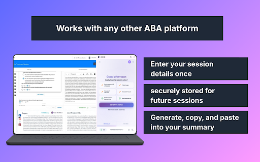 ABAIQ :: Generate ABA session notes instantly