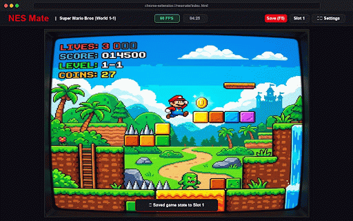 NES Mate - NES Emulator :: Play NES games directly in your browser with instant ROM loading, save states, retro CRT shaders, and full gamepad support.