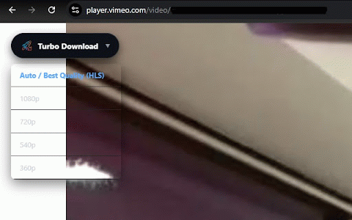 Free Turbo Video Downloader for Vimeo :: Download best quality video with audio combined. Fast, reliable, and free to use. Requires free companion app.