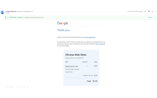 PhishingNet :: Phishing safety check in Gmail and Outlook. Analyzes each email you open and shows an inline verdict with the reasons behind it.