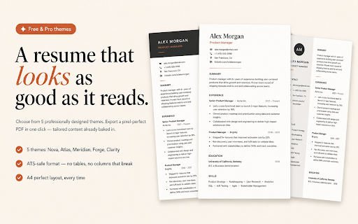 Taylor My Resume :: AI-powered resume tailoring for job applications