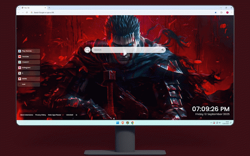 Guts Crimson Fury Berserk Live Wallpaper :: Guts in crimson berserker fury - Black Swordsman's unstoppable rage unleashed.