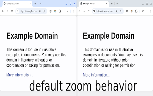 Single Tab Zoom :: Prevents zooming from being applied to an entire site.