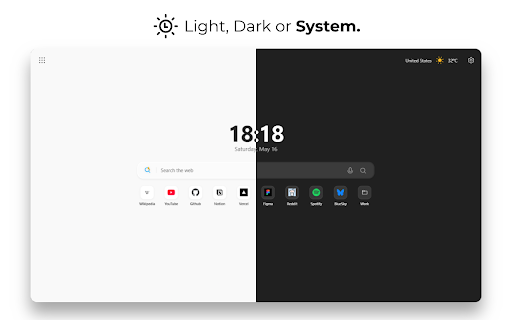 Fluent New Tab :: A minimalist, customizable New Tab page inspired by Fluent Design.