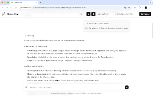 Ollama Chat :: Chat with local Ollama LLMs with web search capabilities