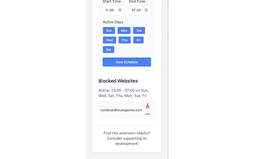 Website Blocker :: Block websites based on a schedule.