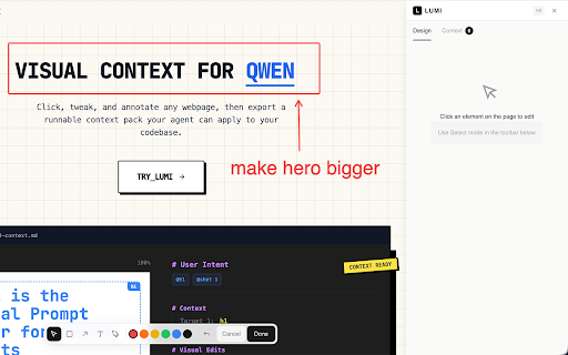 Lumi :: Visual Prompt Builder - What You See is What You Prompt
