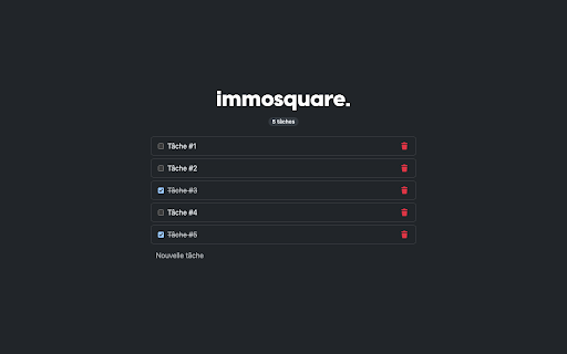 immosquare todo-list :: A simple todo list on your new tab page