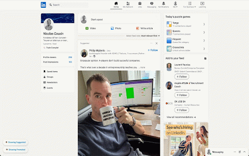 LinkedIn Feed Cleaner :: A minimalist Chrome extension to control suggested and sponsored posts in your feed.