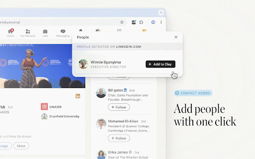 Clay :: A tool for building relationships and growing your network.