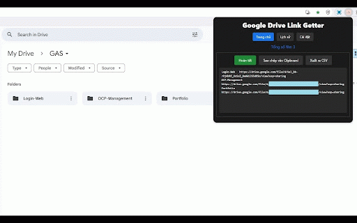 Google Drive Link Getter :: Extract Drive links, names & folder structures. Customize output, manage history, copy as tree.
