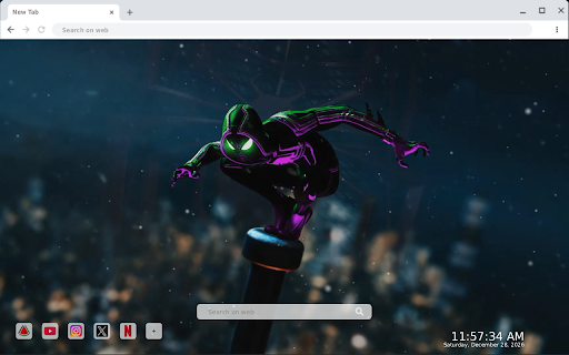 Spider Man Miles Morales Live Wallpaper :: Transform your new tab with vibrant HD live wallpapers of Spider-Man Miles Morales for an exciting and immersive experience.