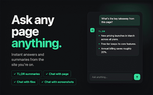 Ask Chat GPT :: Your Ask Chat GPT sidebar to ask ai chat gpt, summarize any tab and ask chatgpt a question in the chatgpt browser you use.