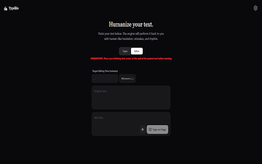 Typelike :: An AI-powered writer that performs text like a human.