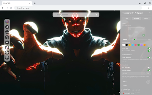 Ryomen Sukuna Eternal Curse Live Wallpaper :: Experience the chilling presence of Ryomen Sukuna in this HD live video wallpaper, turning every new tab into a cursed realm.