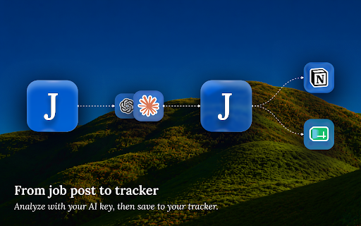 Job Tracker Bridge :: Capture job posts, estimate fit, review details, and save applications to your tracker.