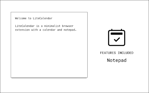 LiteCalendar :: A minimalist calendar and notepad.