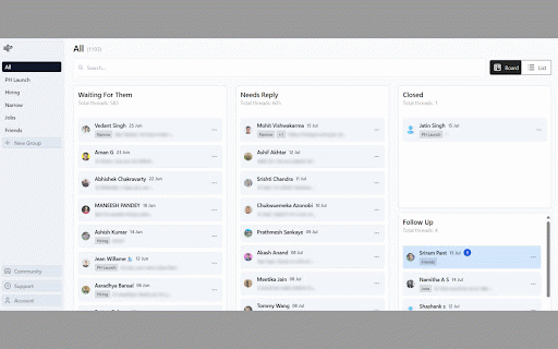 Narrow - Inbox for linkedin Outreach :: Make linkedIn DMing easier and faster with an inbox tailored for just that. Organize your conversations using groups and a simple…