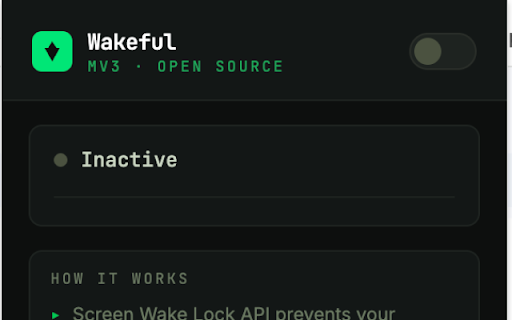 Wakeful :: Keeps your Google Colab sessions alive. Prevents system sleep and tab disconnection during long training runs.
