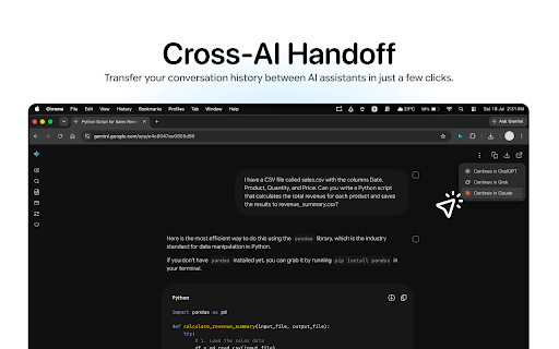 ConvoVault: AI Chat Exporter :: Export ChatGPT, Gemini, Grok & Claude chats — Deep Research, tools & sources included. JSON, Markdown, or text. 100% local.