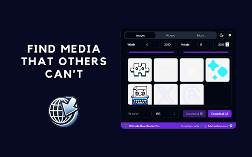 Ultimate Downloader Pro :: Effortless media downloader for images, videos, and music. Convert formats, rename files, and streamline downloads.