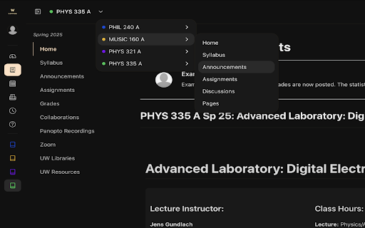 Linear Canvas :: UX enhancement tool for Canvas LMS