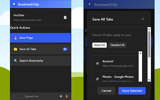 BookmarkTidy Extension :: Save and organize bookmarks with one click. Sync with BookmarkTidy web app, detect duplicates, and save all tabs instantly.
