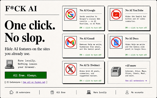 No AI Google Docs :: Hides Google Docs's AI features. Unofficial, not affiliated with Google Docs. Local only.