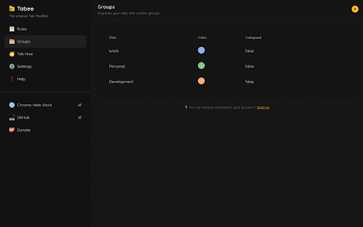 Tabee: Tab Modifier :: The original Tab Modifier reborn — rename, organize, and control your browser tabs effortlessly.