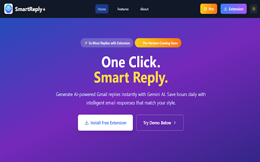 SmartReply :: AI-powered Gmail reply generator using Gemini AI. One click, smart reply.