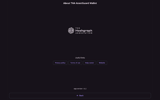 THA AssetGuard :: A Hedera Hashgraph Wallet in your Browser
