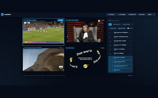 AutoM3U - Stream & PiP Player :: Find, load, and play M3U8, HLS, and IPTV playlist links locally.